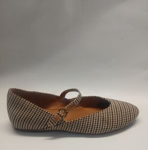 Lucky Brand Houndstooth Mary Jane Flat - Tan & Black